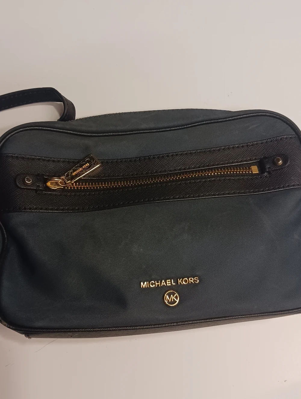 Michael Kors Navy and Black Crossbody Camera Bag